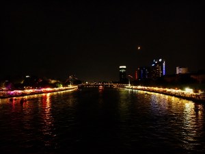 Main River at Night in Frankfurt